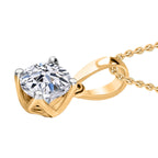LUXURIANT DIAMOND - Lab Grown Diamant VS-EF SGL zertifiziert Schmuckset 925 Silber Gelbgold Vermeil ca. 0,50 ct.