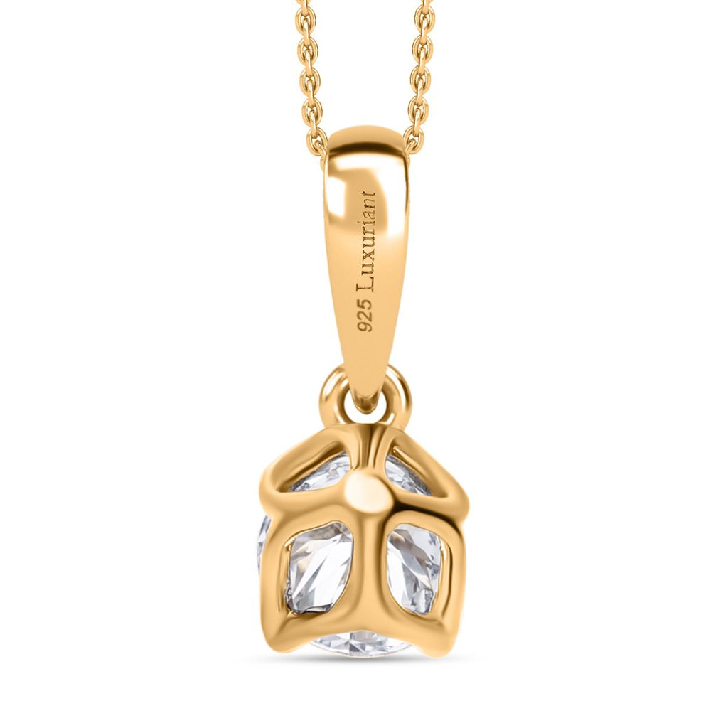 LUXURIANT DIAMOND - Lab Grown Diamant VS-EF SGL zertifiziert Schmuckset 925 Silber Gelbgold Vermeil ca. 0,50 ct.