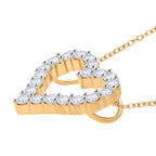 LUXURIANT DIAMOND - Lab Grown Diamant SI-GH Schmuckset 925 Silber Gelbgold Vermeil ca. 0,55 ct.