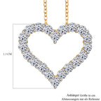 LUXURIANT DIAMOND - Lab Grown Diamant SI-GH Schmuckset 925 Silber Gelbgold Vermeil ca. 0,55 ct.
