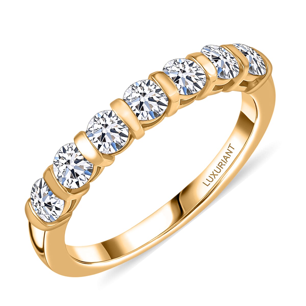 LUXURIANT DIAMOND - Lab Grown Diamant Schmuckset 925 Silber 750 Gelbgold vermeil (Größe 17) (10-15 Werktage Lieferzeit) ca. 2.75 ct