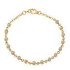LUXURIANT DIAMOND - Lab Grown Diamant Schmuckset 925 Silber 750 Gelbgold vermeil (Größe 17) (10-15 Werktage Lieferzeit) ca. 2.75 ct
