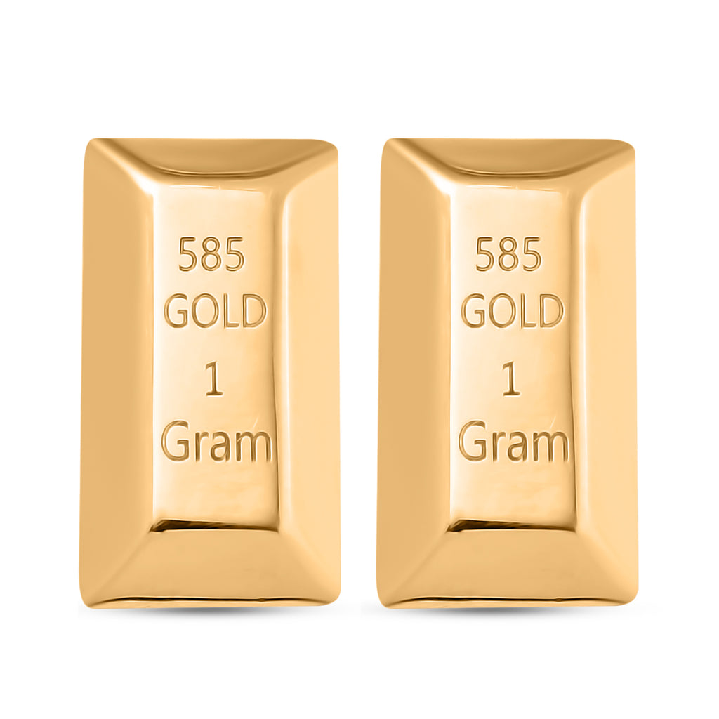 2er Set- Barren, 585 Gelb Gold