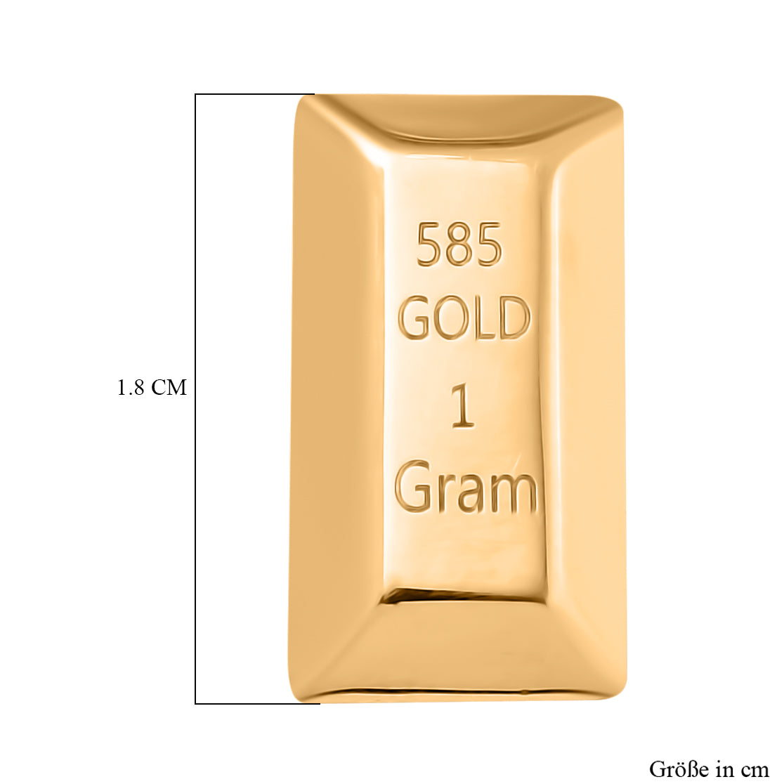 2er Set- Barren, 585 Gelb Gold