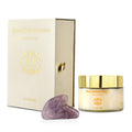 SQIN botanicals Shea Körperbutter mit Jojobaöl inkl. Amethyst Gua Sha, 225ml
