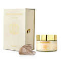 Shea Körperbutter mit Jojobaöl inkl. Rauchquarz Gua Sha, 225 ml