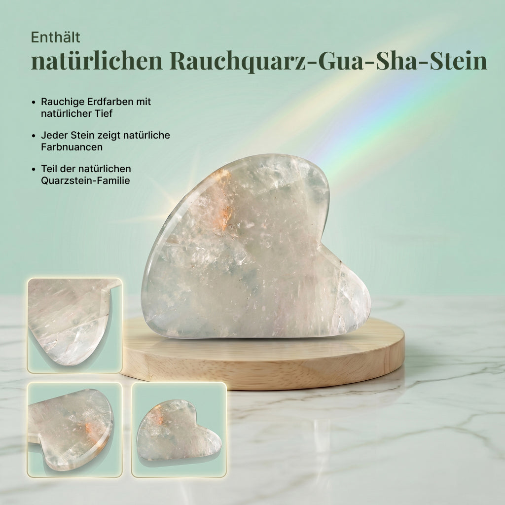 SQIN Botanicals Aloe Vera Gel Set 225 ml mit Rauchquarz Gua Sha