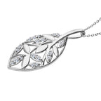 LUXURIANT DIAMOND - Lab Grown Diamant SI-GH Anhänger mit Kette, 925 Silber rhodiniert ca. 0.25 ct
