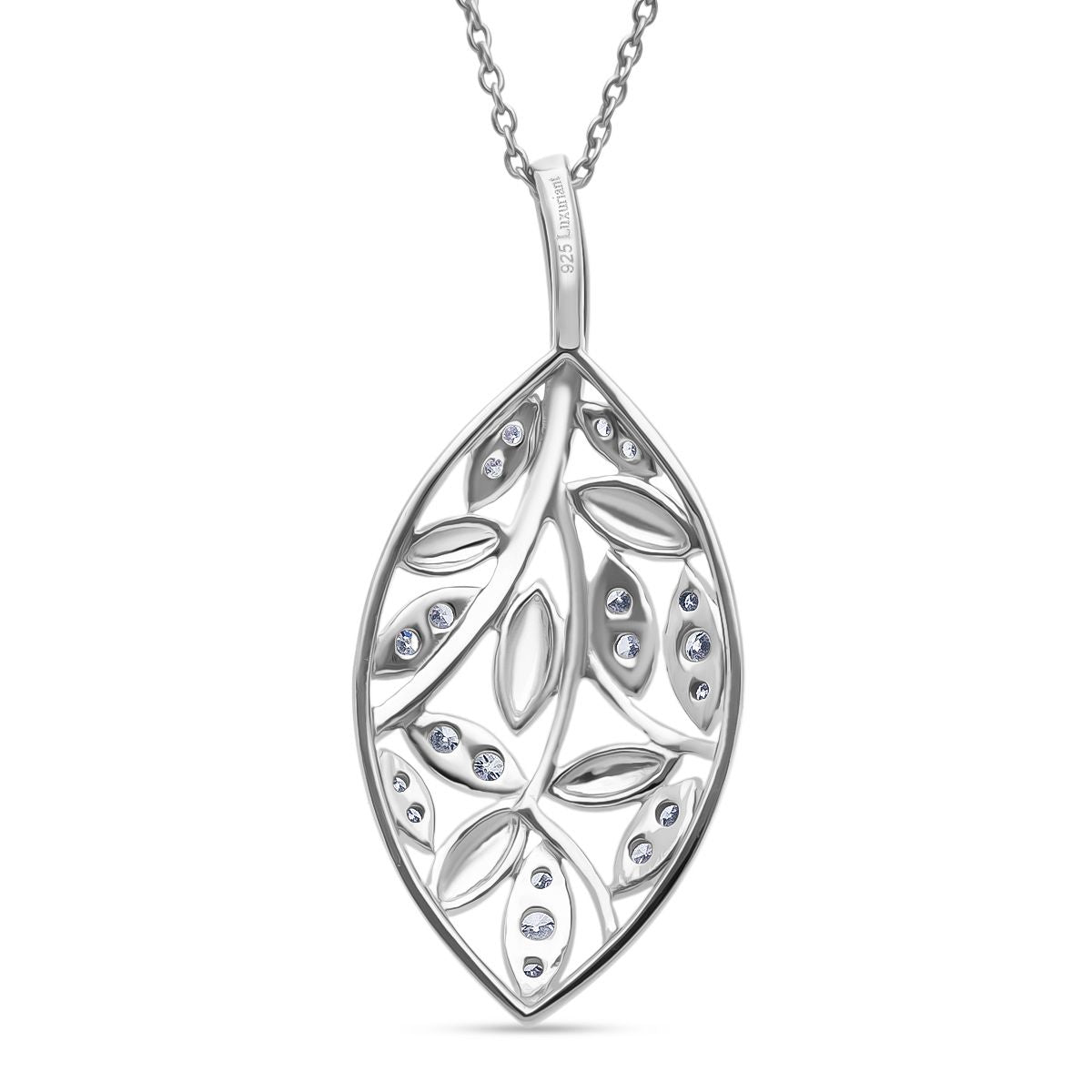 LUXURIANT DIAMOND - Lab Grown Diamant SI-GH Anhänger mit Kette, 925 Silber rhodiniert ca. 0.25 ct