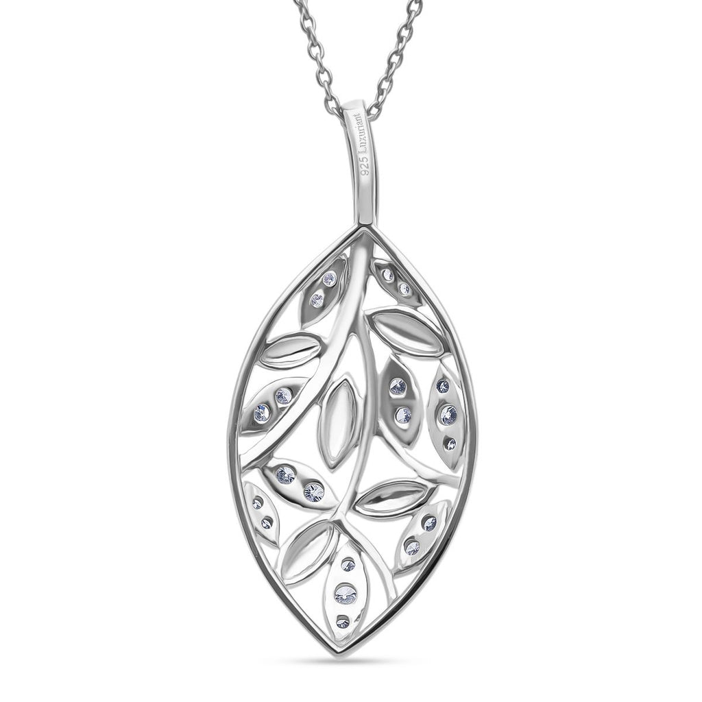 LUXURIANT DIAMOND - Lab Grown Diamant SI-GH Anhänger mit Kette, 925 Silber rhodiniert ca. 0.25 ct