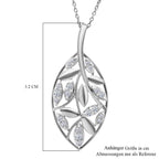 LUXURIANT DIAMOND - Lab Grown Diamant SI-GH Anhänger mit Kette, 925 Silber rhodiniert ca. 0.25 ct