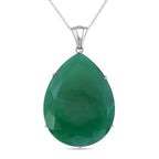 Verde Onyx Schmuckset 925 Silber rhodiniert ca. 51,70 ct.