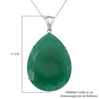 Verde Onyx Schmuckset 925 Silber rhodiniert ca. 51,70 ct.