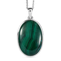 EverTrue Malachit Anhänger mit 50cm Kette - 29 ct.