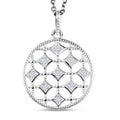 Zirkonia Anhänger mit Kette, 925 Silber und Edelstahl Kette