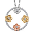 LUXURIANT DIAMOND - Lab Grown Diamant SI-GH Schmuckset 925 Silber rhodiniert ca. 0.25 ct