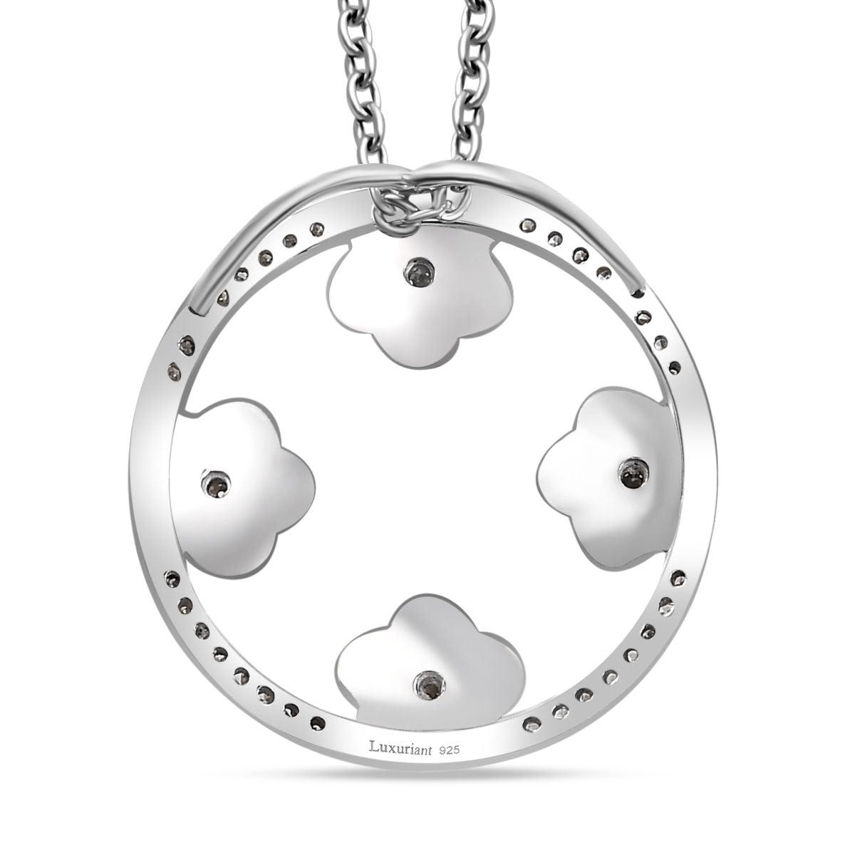 LUXURIANT DIAMOND - Lab Grown Diamant SI-GH Schmuckset 925 Silber rhodiniert ca. 0.25 ct