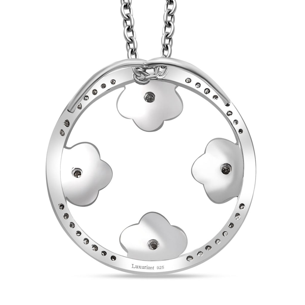 LUXURIANT DIAMOND - Lab Grown Diamant SI-GH Schmuckset 925 Silber rhodiniert ca. 0.25 ct