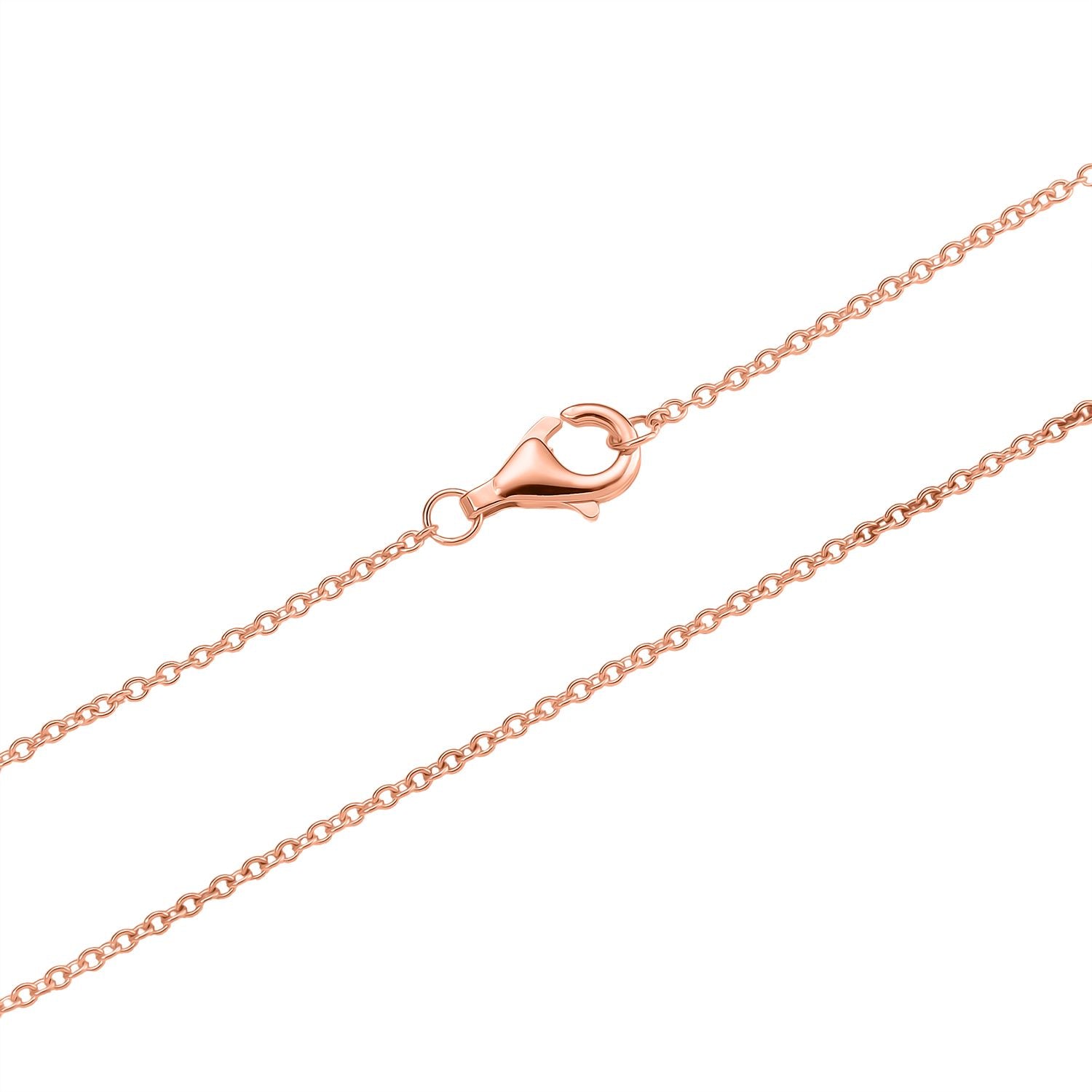 AAA mehrfarbige Süßwasser Barockperle Anhänger mit 50cm Kette, 925 Silber rosévergoldet