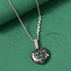 GP Celestial Dream Kollektion- Blauer Diamant, Kanchanaburi Blauer Saphir Schmuckset 925 Silber rhodiniert ca. 1.04 ct
