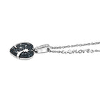 GP Celestial Dream Kollektion- Blauer Diamant, Kanchanaburi Blauer Saphir Schmuckset 925 Silber rhodiniert ca. 1.04 ct