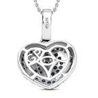 GP Celestial Dream Kollektion- Blauer Diamant, Kanchanaburi Blauer Saphir Schmuckset 925 Silber rhodiniert ca. 1.04 ct