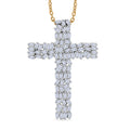 LUXURIANT DIAMOND - Lab Grown Diamant SI-GH SGL zertifiziert Schmuckset ca. 50 cm, 925 Silber 750 Gelbgold Vermeil ca. 1.00 ct