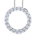 LUXURIANT SGL zertifizierter SI-GH Labor Diamant Anhänger mit 50cm Kette, 925 Silber rhodiniert - 2 ct.