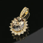 AAA Turkizit, Weißer Diamant AGI zertifiziert Schmuckset 417 Gold, 750 Gold ca. 2.45 ct