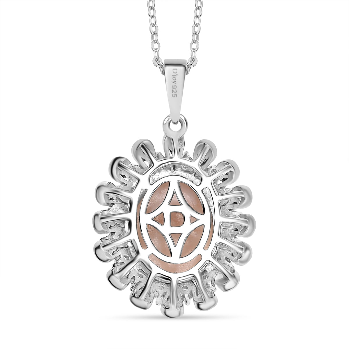 Djoy AA Natrolith, Weißer Zirkon Schmuckset 925 Silber rhodiniert ca. 6.26 ct