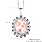 Djoy AA Natrolith, Weißer Zirkon Schmuckset 925 Silber rhodiniert ca. 6.26 ct