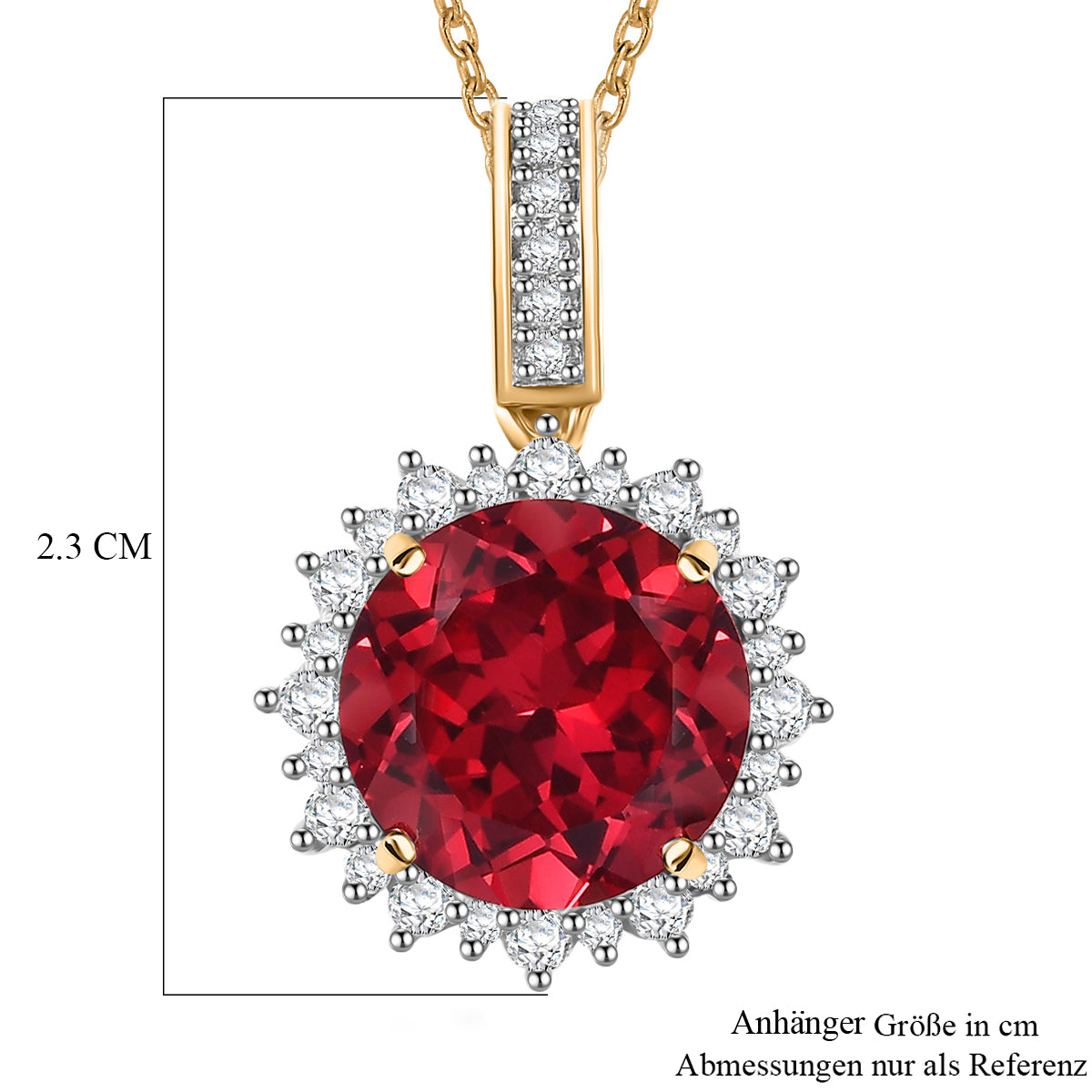 AAA Lab Grown Padparadscha Saphir, Lab Grown Diamant Schmuckset 417 Gold, 417 Gold Gelbes Gold ca. 4.27 ct