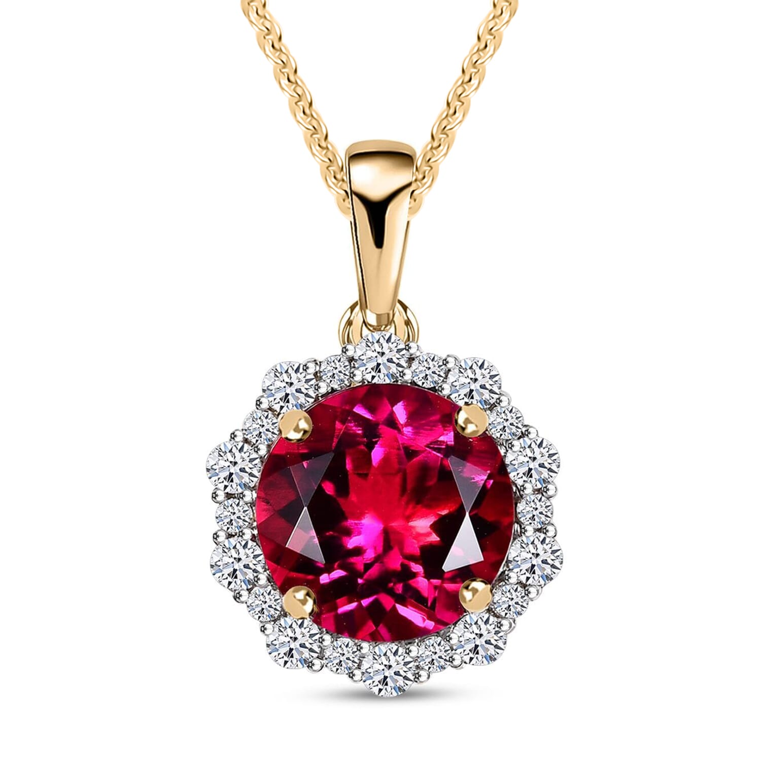 AAA Lab Grown Bixbit, Lab Grown Diamant AGI zertifiziert Schmuckset ca. 45 cm 417 Gold Gold ca. 3.50 ct