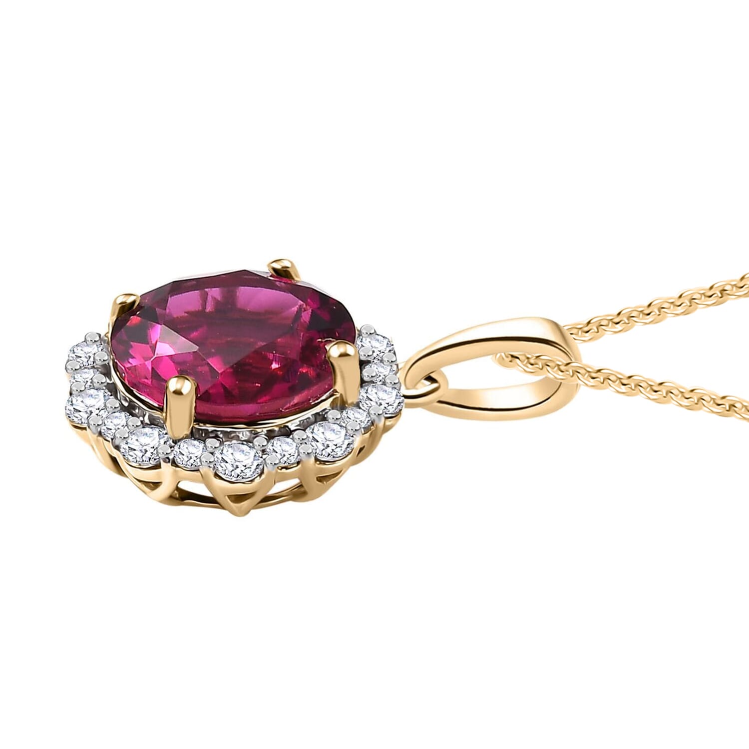 AAA Lab Grown Bixbit, Lab Grown Diamant AGI zertifiziert Schmuckset ca. 45 cm 417 Gold Gold ca. 3.50 ct