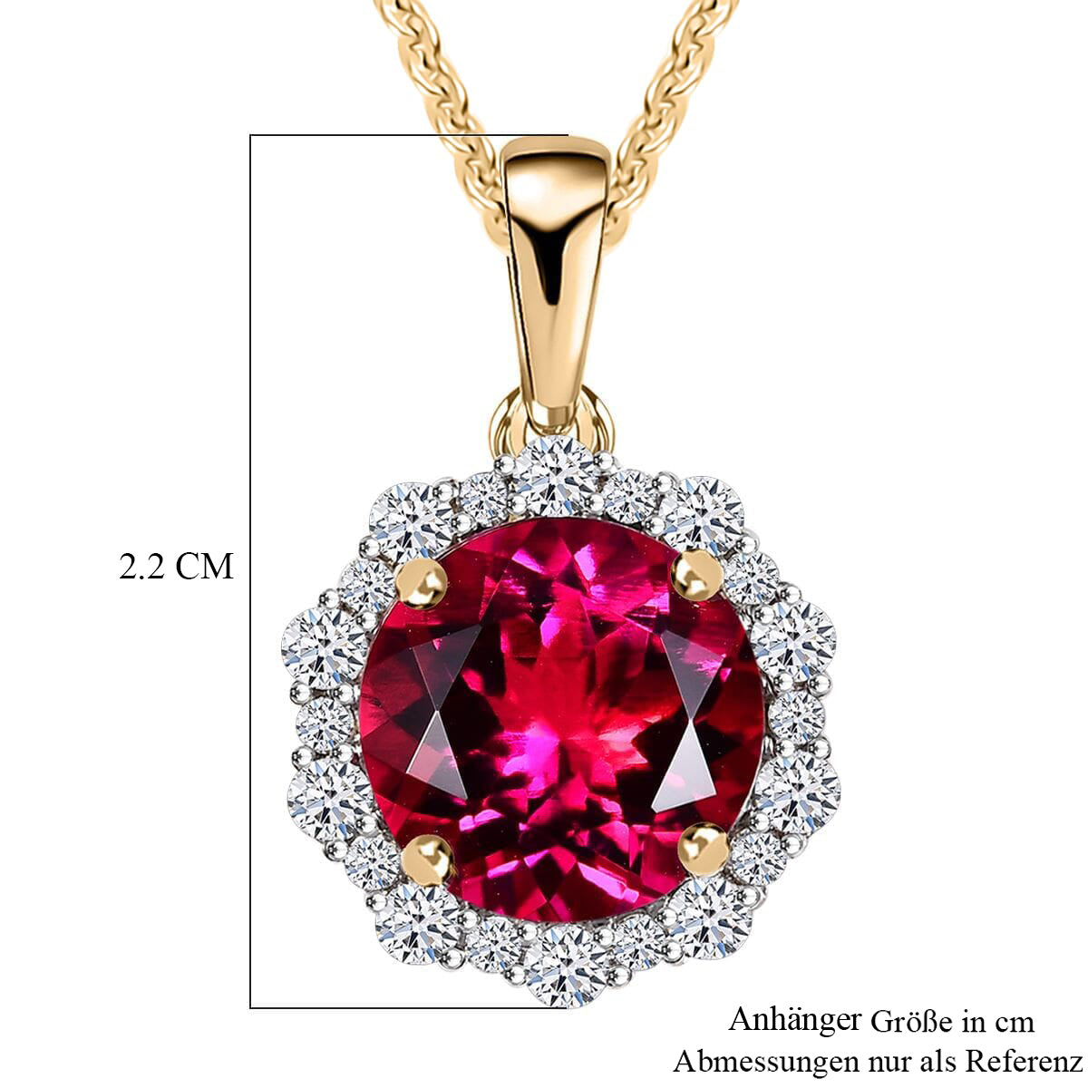 AAA Lab Grown Bixbit, Lab Grown Diamant AGI zertifiziert Schmuckset ca. 45 cm 417 Gold Gold ca. 3.50 ct