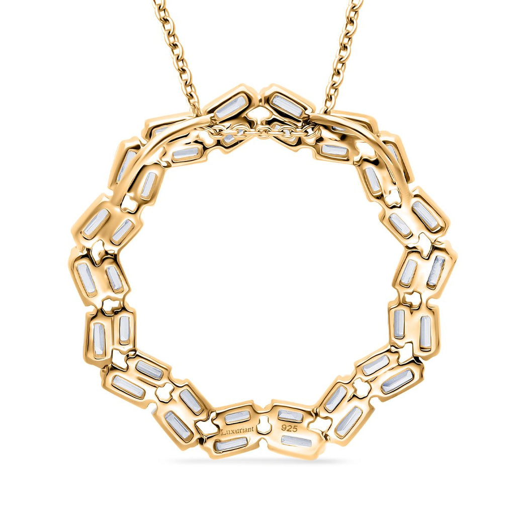 LUXURIANT DIAMOND -Lab Grown Diamant Anhänger mit Kette ca. 50 cm, 925 Silber 750 Gelbgold Vermeil ca. 1.00 ct