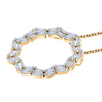 LUXURIANT DIAMOND -Lab Grown Diamant Anhänger mit Kette ca. 50 cm, 925 Silber 750 Gelbgold Vermeil ca. 1.00 ct