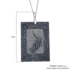 Natürlicher Olmek Jade Anhänger mit Kette ca. 50 cm, 925 Silber rhodiniert