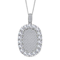 Moissanit Anhänger mit Kette ca. 45 cm, 925 Silber rhodiniert ca. 5.99 ct