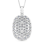 Moissanit Anhänger mit Kette ca. 45 cm, 925 Silber rhodiniert ca. 5.99 ct
