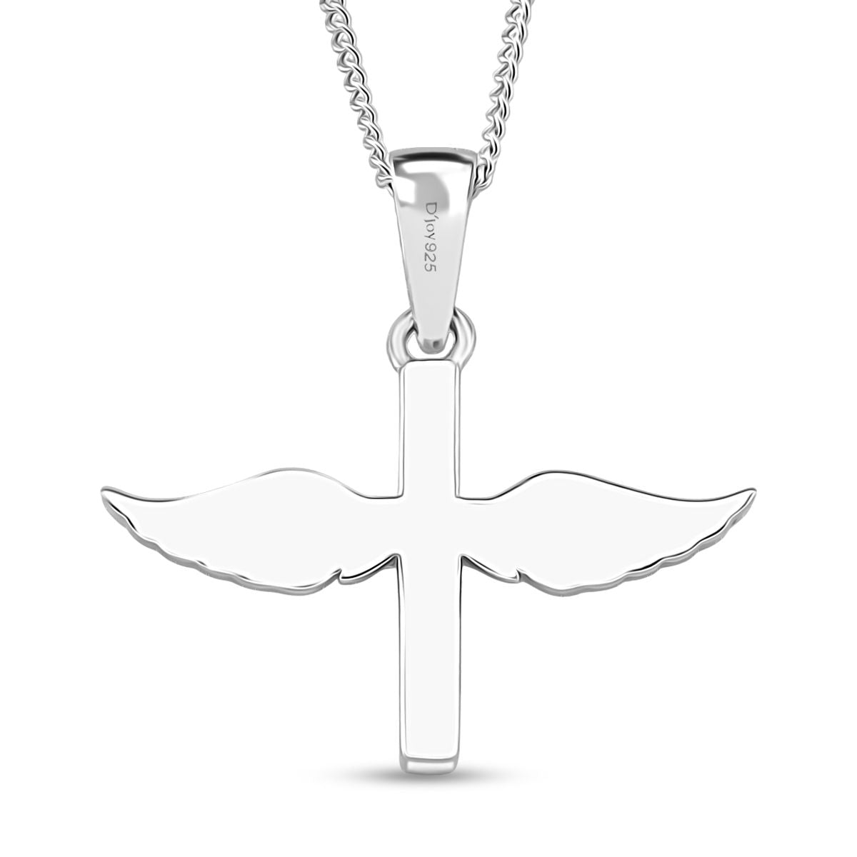 Moissanit Anhänger mit Kette ca. 45 cm, 925 Silber rhodiniert