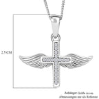 Moissanit Anhänger mit Kette ca. 45 cm, 925 Silber rhodiniert