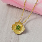 Peridot Schmuckset ca. 1.00 ct
