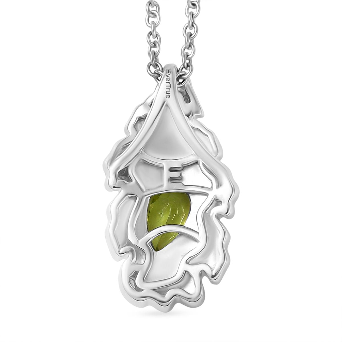 EVER TRUE Peridot Anhänger mit kette ca. 50 cm, Nickelfreies Messing ca. 0.82 ct