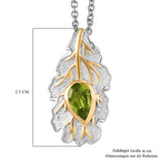 EVER TRUE Peridot Anhänger mit kette ca. 50 cm, Nickelfreies Messing ca. 0.82 ct