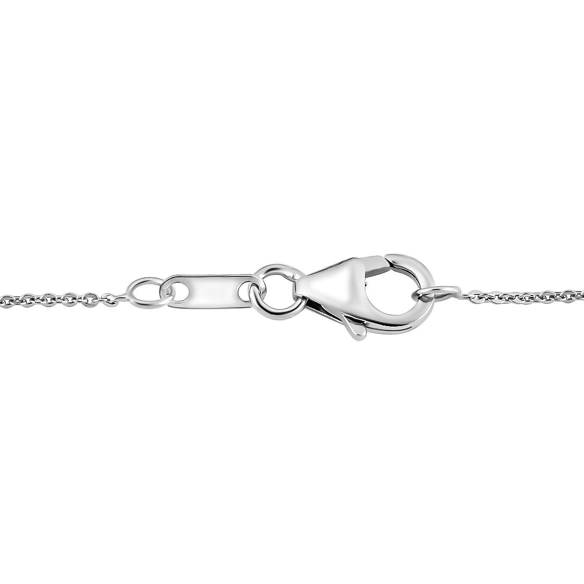D'Joy AA Blauer Zirkon Anhänger mit Kette, ca. 50 cm 925 Silber rhodiniert ca. 1.29 ct