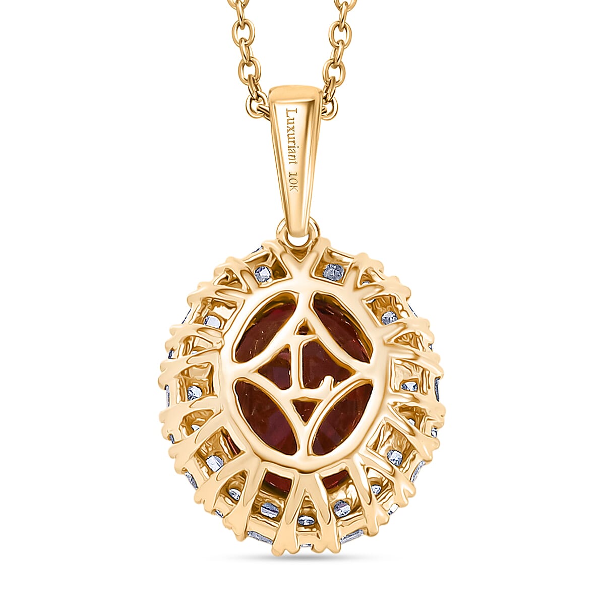 AAA Byzantinischer Turmalin, Lab Grown Diamant Schmuckset ca. 50 cm 417 Gold ca. 2,56 ct.