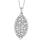 D'Joy Moissanit Schmuckset ca. 50 cm 925 Silber rhodiniert ca. 2,79 ct.