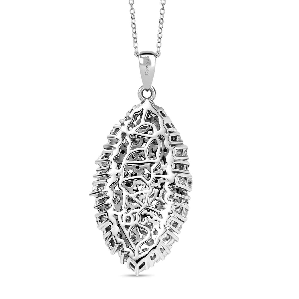 D'Joy Moissanit Schmuckset ca. 50 cm 925 Silber rhodiniert ca. 2,79 ct.