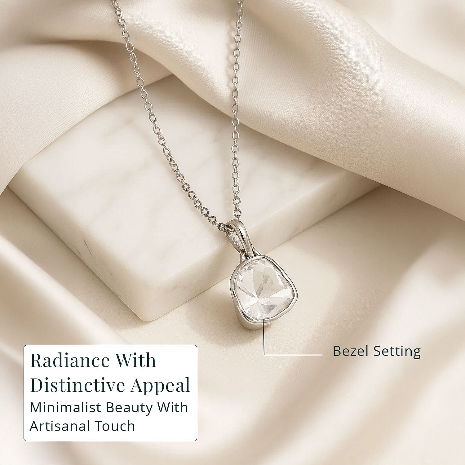 LUXURIANT DIAMOND - Lab Grown Diamant Schmuckset ca. 45 cm 925 Silber ca. 0.25 ct